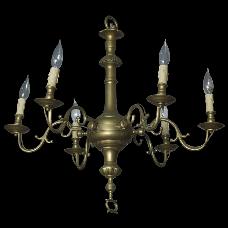 Metalware And Lighting Chandelier Brass England 18th Century
